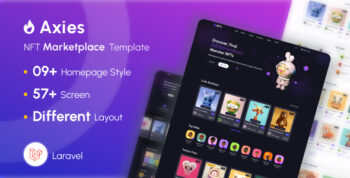 Axies - NFT Marketplace Laravel Template
