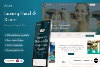 Azura - Luxury Hotel & Resort Elementor Template Kit