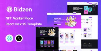 Bidzen - NFT Marketplace React NextJS Template