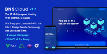 BNSCloud | Vue JS Multipurpose Hosting Template