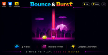 Bounce & Burst | Endless Runner HTML5 Game
