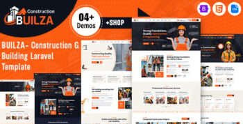 Builza – Construction & Building Laravel Template