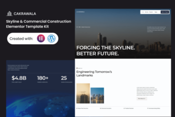 Cakrawala - Skyline & Commercial Construction Elementor Template Kit
