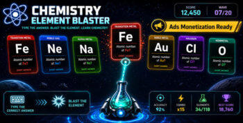 Chemistry Elements Blaster | HTML5 Periodic Table Game