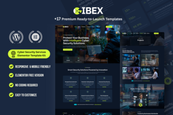 Cibex - Cyber Security Services Elementor Template Kit