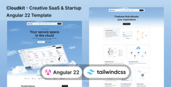 Cloudkit - Creative SaaS Startup Angular 22 & Tailwind CSS 4 Template