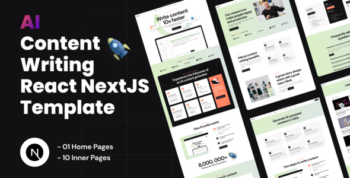 Contis - AI Writer & Copywriting Landing Page React NextJS Template