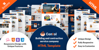 Contol- Construction HTML Template