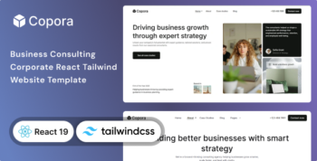 Copora - Business Consulting React 19 & Tailwind CSS 4  Template