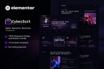 Cyberfort - Cyber Security Services Elementor Template Kit