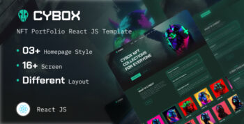 Cybox - NFT Portfolio React Template