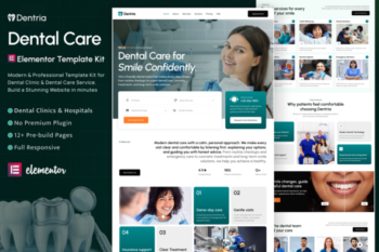 Dentria – Dental Care Elementor Template Kit