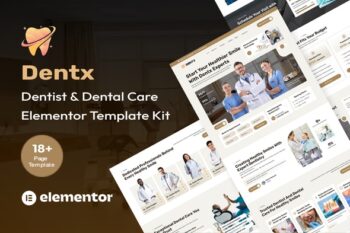 Dentx - Dentist & Dental Care Elementor Template Kit
