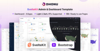 Dhonu - SvelteKit Admin & Dashboard Template