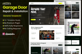 Doorix – Garage Door Repair & Installation Elementor Template Kit