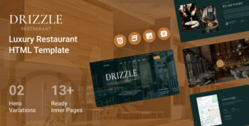 Drizzle - Luxury Restaurant HTML Template