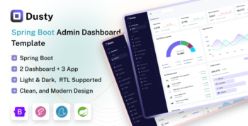 Dusty - Spring Boot Admin & Dashboard Template