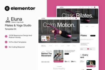 Eluna - Pilates & Yoga Studio Elementor Template Kit