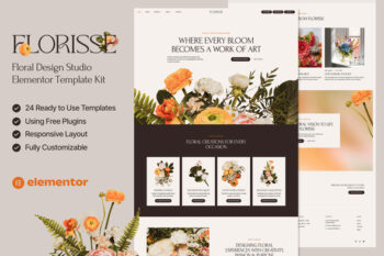 Florisse - Floral Design Studio Elementor Template Kit