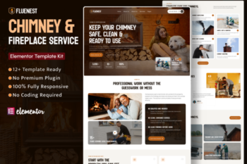 FlueNest – Chimney & Fireplace Services Elementor Template Kit