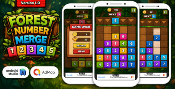 Forest Number Merge - Android Studio Puzzle Game with AdMob Ads