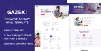 Gazek - Agency Portfolio HTML Template