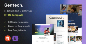 Gentech – IT Solutions & Startup HTML Template