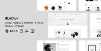 Glacier - Digital Agency & Minimal Portfolio NextJS Template