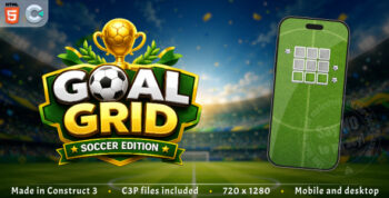Goal Grid Soccer Edition - HTML5 Casual game