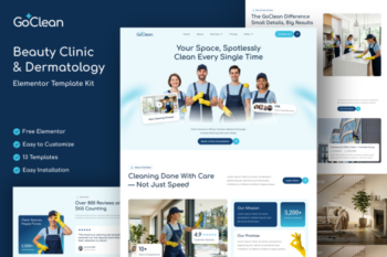 GoClean - Cleaning Services Elementor Template Kit