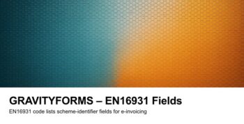 Gravity Forms EN16931 Fields