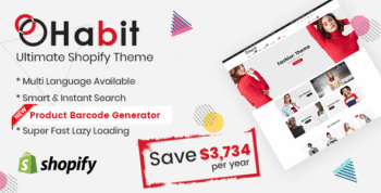 Habit - Fashion Shopify Theme Multipurpose Responsive Template