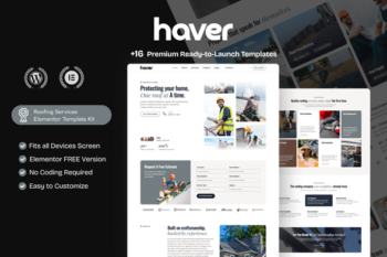 Haver – Roofing Services Elementor Template Kit