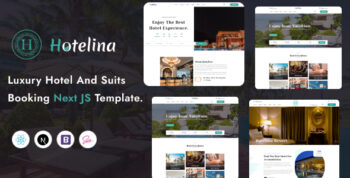 Hotelina - Hotel Booking React Next.js Template