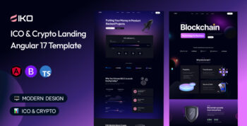 IKO - ICO & Crypto Landing Page Angular 21 Template