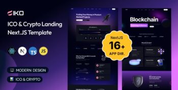 IKO - ICO & Crypto React NextJS Template