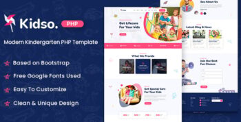 Kidso - Modern Kindergarten PHP Template