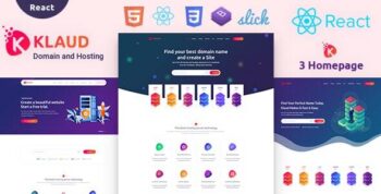 Klaud - React Web Domain & Hosting Template