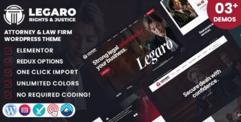 Legaro - Attorney & Law Firm WordPress Theme