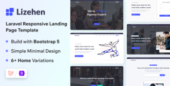Lizehen - Laravel 13 Landing Page Template