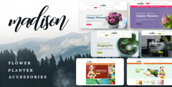 Madison - Flowers, Plant, Beauty, Gardening tools, Food store, Nursery Shopify Theme