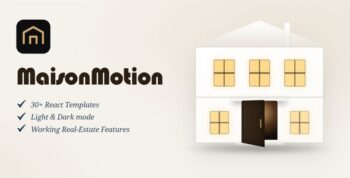 MaisonMotion - Animated Real Estate HTML Template (React JS) with GSAP Scroll Effects