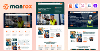 Manrox - Industrial & Manufacturing HTML5 Template