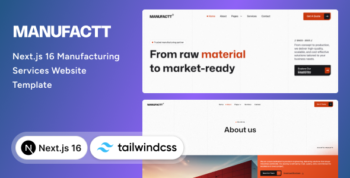 Manufactt - Manufacturing Services Next.js & Tailwind CSS Template