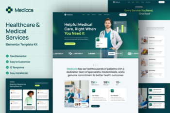 Medicca - Healthcare & Medical Services Elementor Template Kit