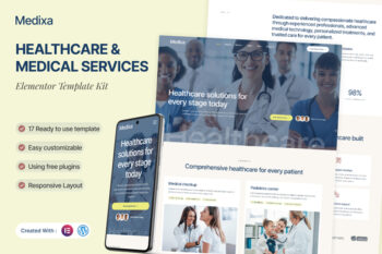 Medixa - Healthcare & Medical Services Elementor Template Kit