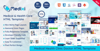 Medixi - Health Doctor Clinic & Medical Care HTML Template