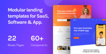Metsys - Landing Page Template for SaaS, Startup & Agency