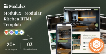 Modulux - Modular Kitchen HTML Template