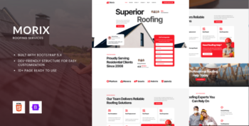 Morix - Roofing Services HTML Bootstrap Template